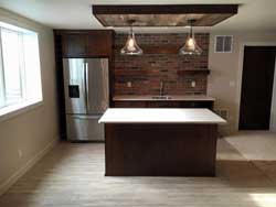 A custom kitchen in a home custom designed and built by Bachmeier Custom Homes